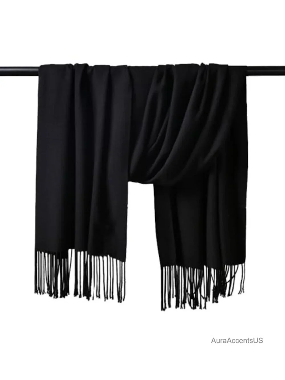 Wool Blend Pashmina Shawl Wrap Soft Warm Winter Scarf Women